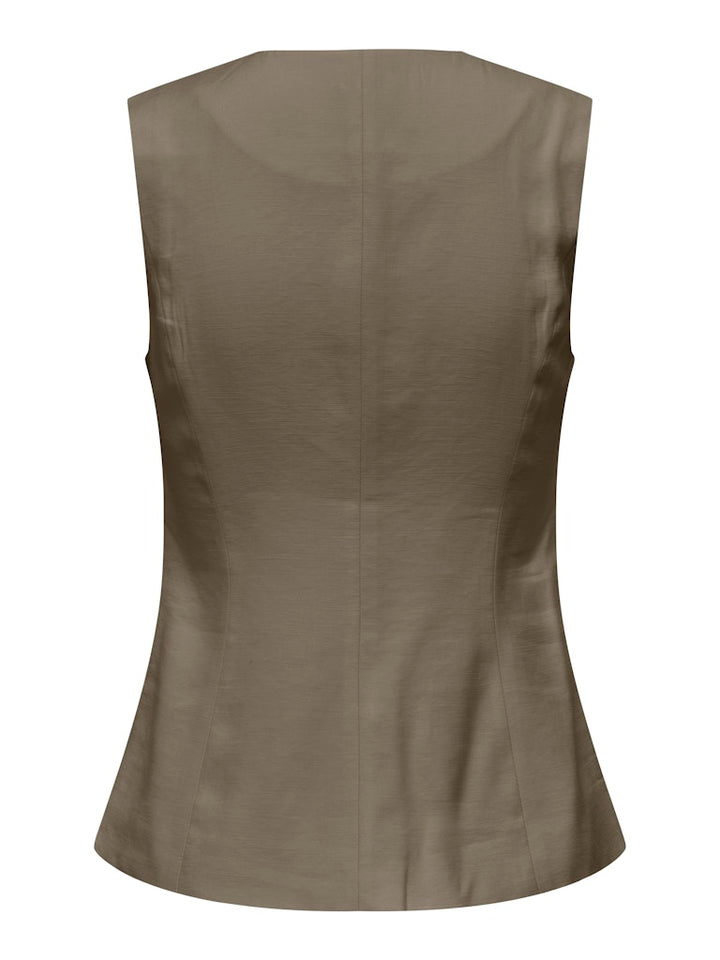Onltila Life S/l Waistcoat Tlr - Army