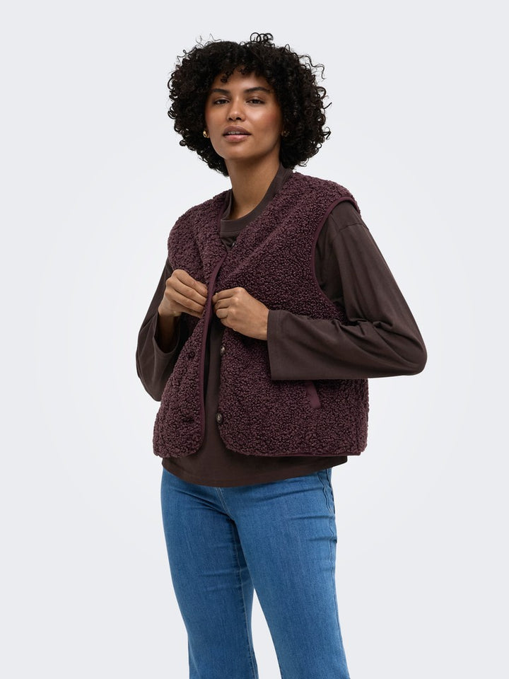Onlines Teddy Waistcoat Cc Otw - Bordeaux