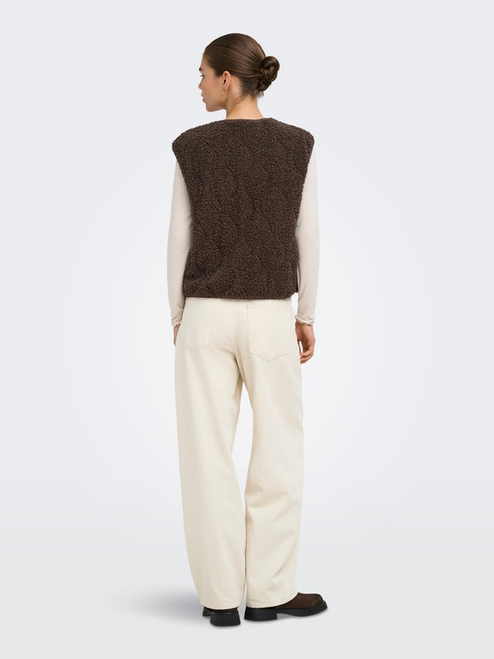 Onlines Teddy Waistcoat Cc Otw - Bruin