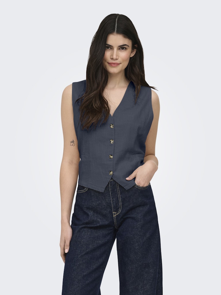 Onltizana Cotton Vest Top Wvn Noos - Grijs