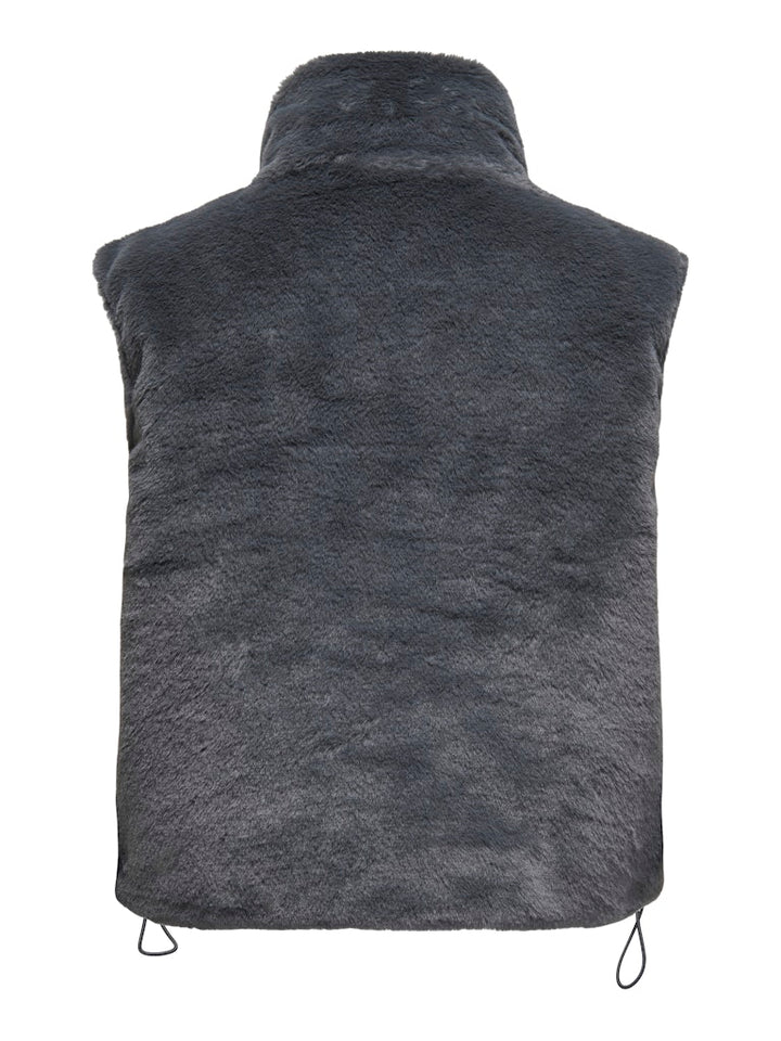 Onldana Life Faux Fur Waistcoat Cc Otw - Antraciet