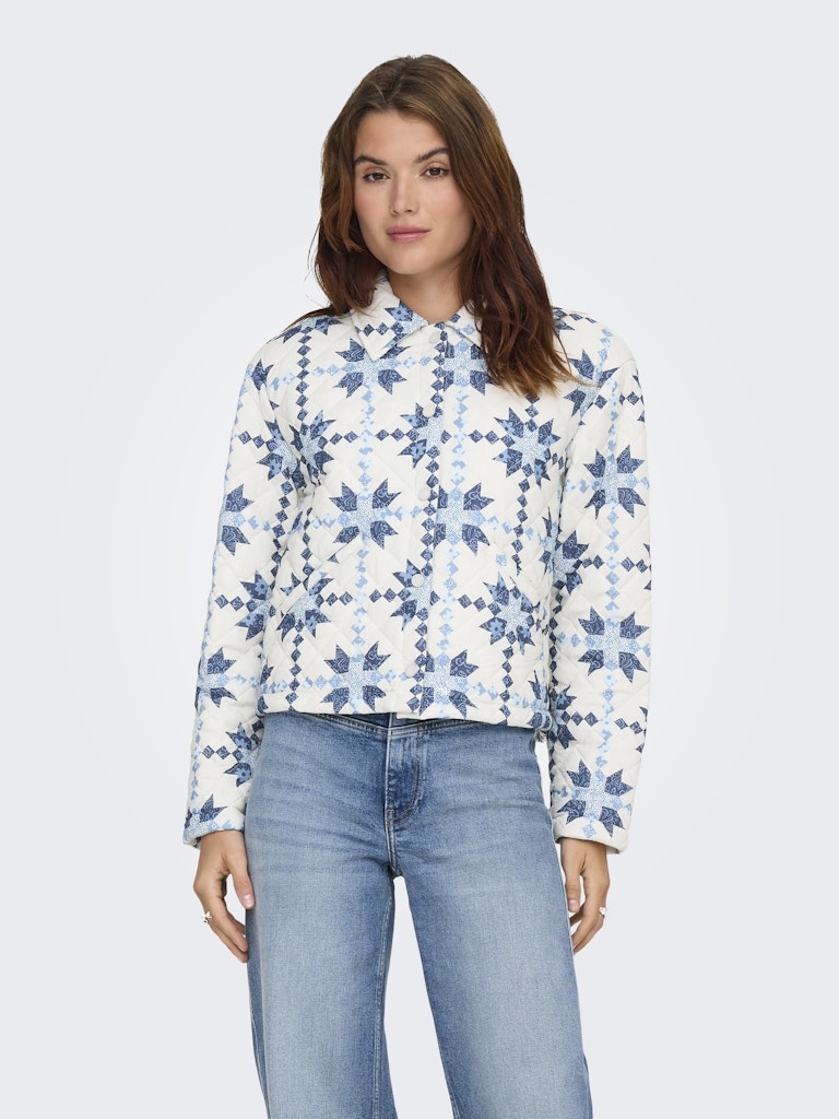 Onlbiana Quilt Jacket Cc Otw - Wit Dessin