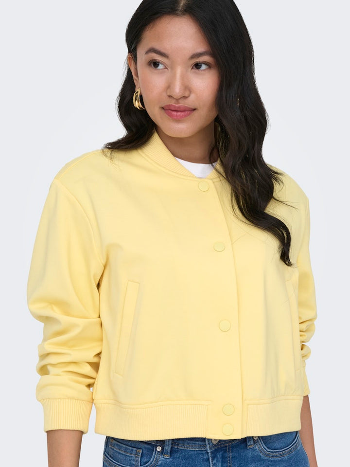 Onlpoptrash L/s Short Bomber Pnt - Geel