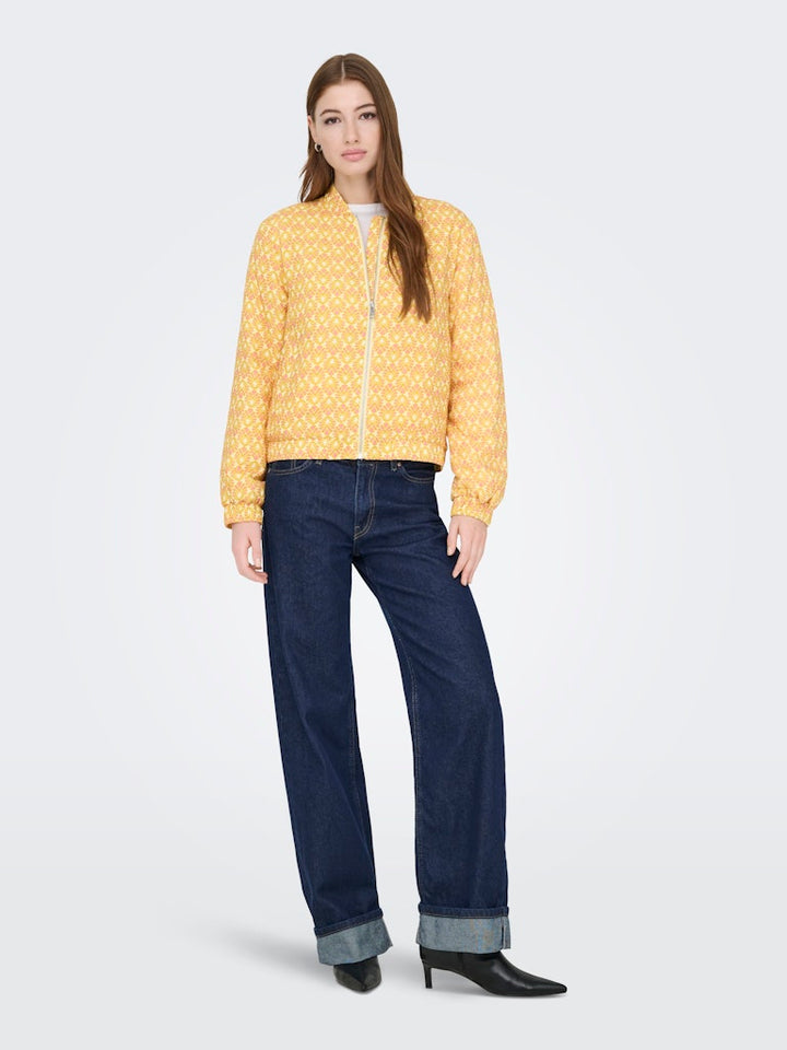 Onlbiana Aop Bomber Cs Otw - Geel Dessin