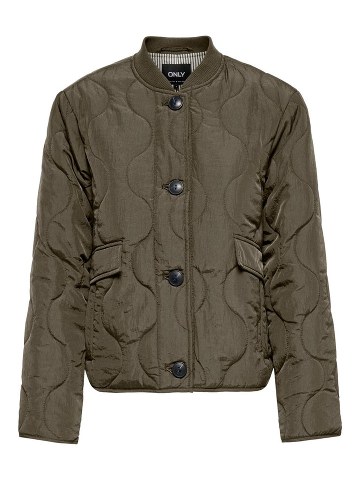 Onlsalsa Quilted Jacket Cc Otw - Olijf