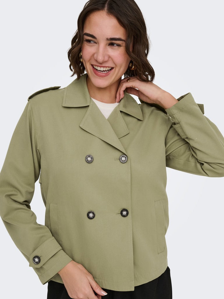 Onlhannah Short Trenchcoat Otw - Army