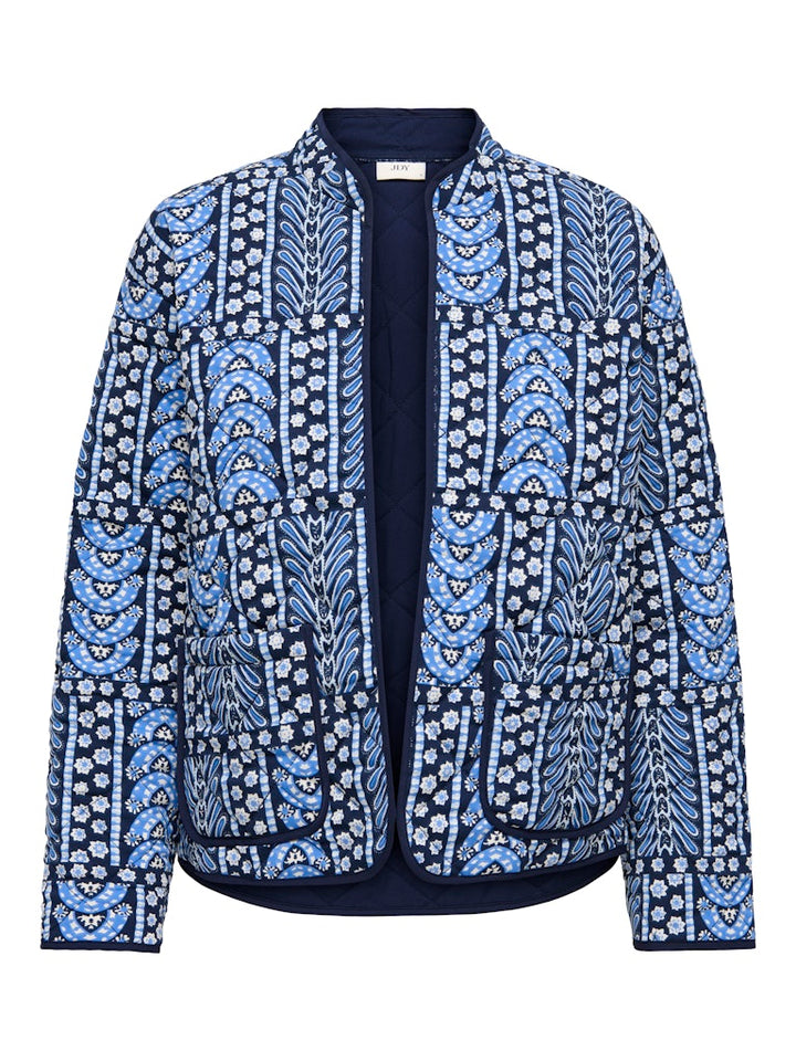 Jdymason L/s Quilted Shacket Wvn - Navy