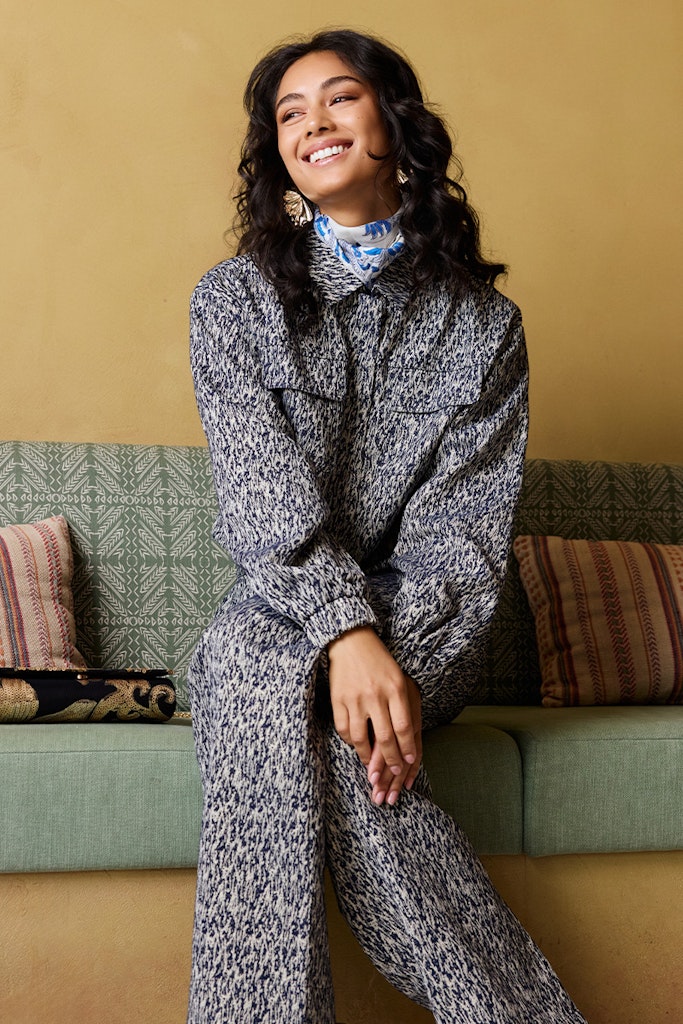 Jacket Eleanor - Blauw Dessin