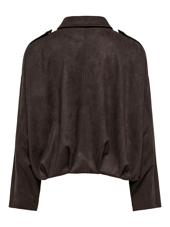 Jdynia Faux Suede Bat Jacket Otw Yfm - Bruin