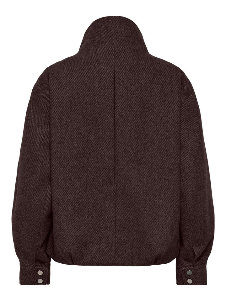 Onlasta High Collar Bomber Jacket Otw - Bruin