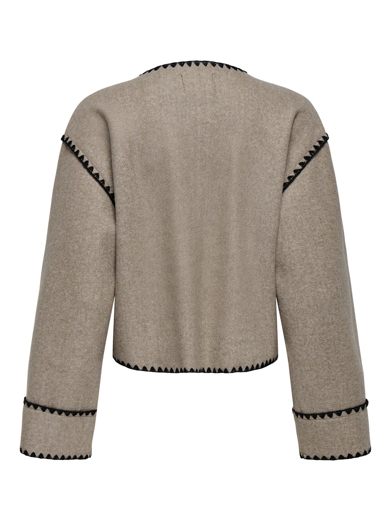 Onlelba Life Cuff Scallop Jacket Otw - Taupe