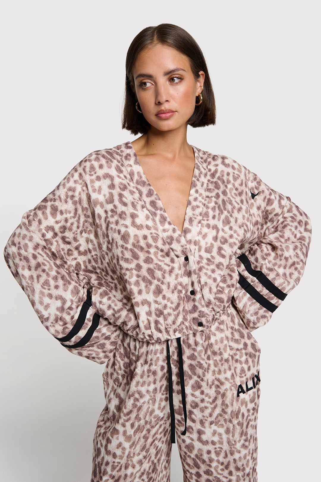 Sporty Animal Jacket - Bruin Dessin