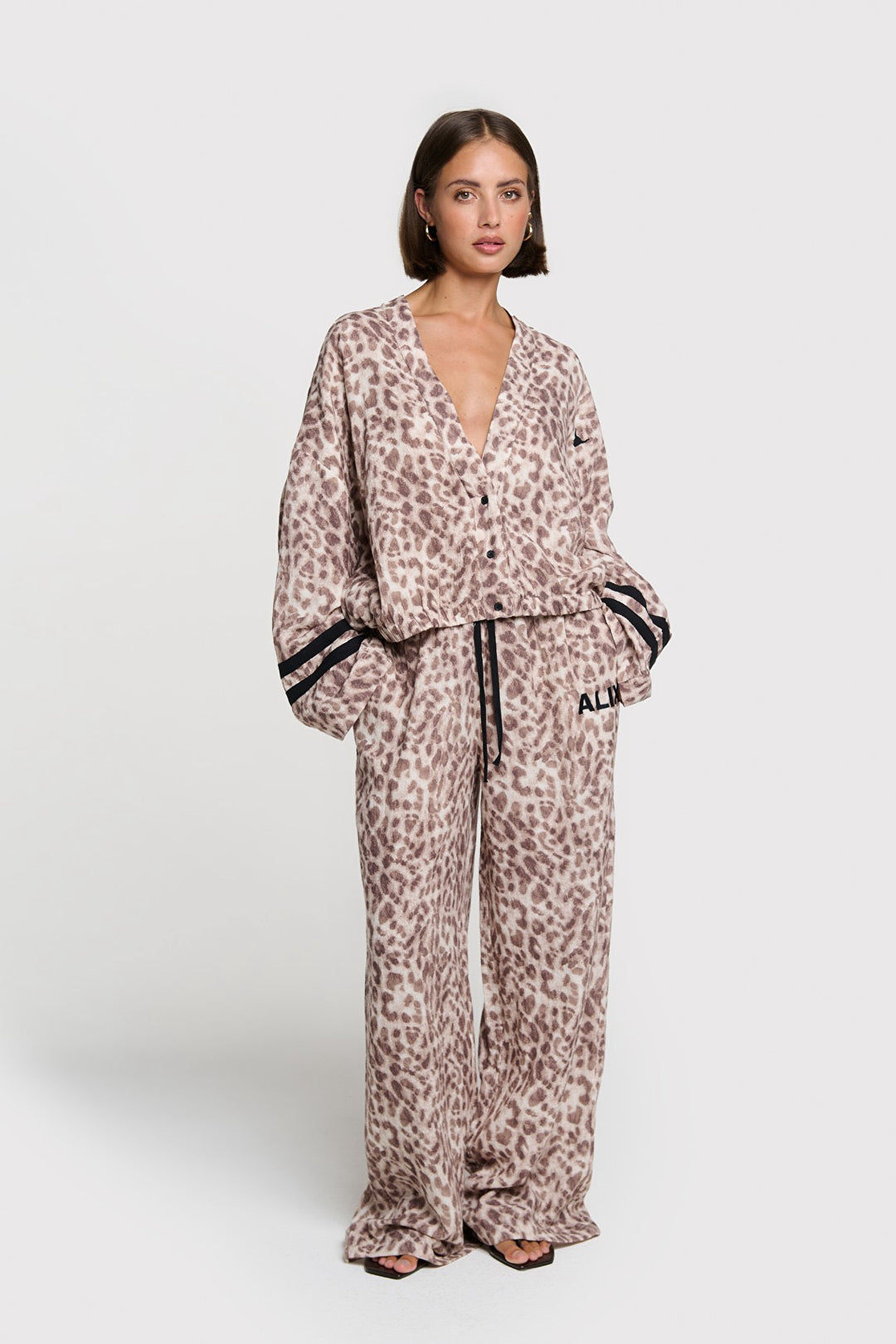 Sporty Animal Jacket - Bruin Dessin