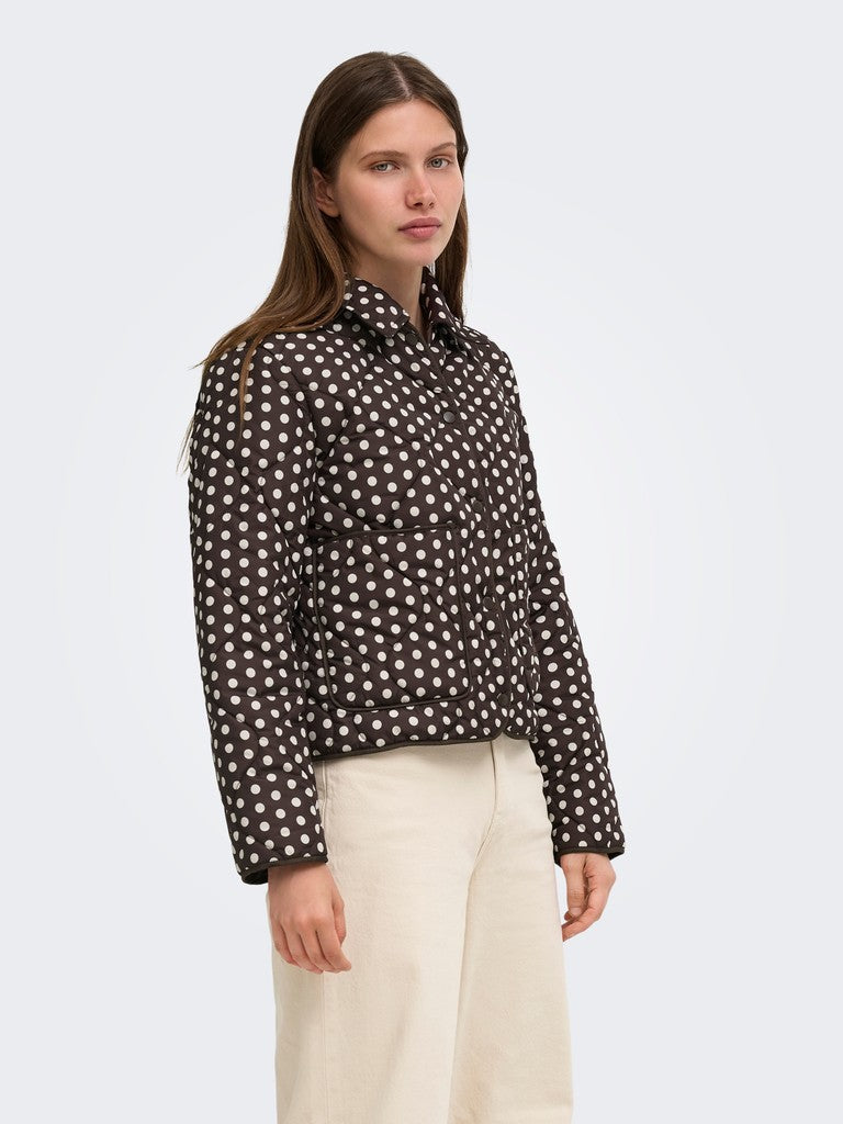 Onldottie Quilt Aop Jacket Cc Otw - Bruin Dessin