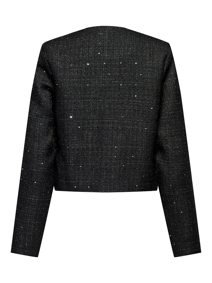 Onlinda Life L/s Seq Boucle Jacket Tlr - Zwart