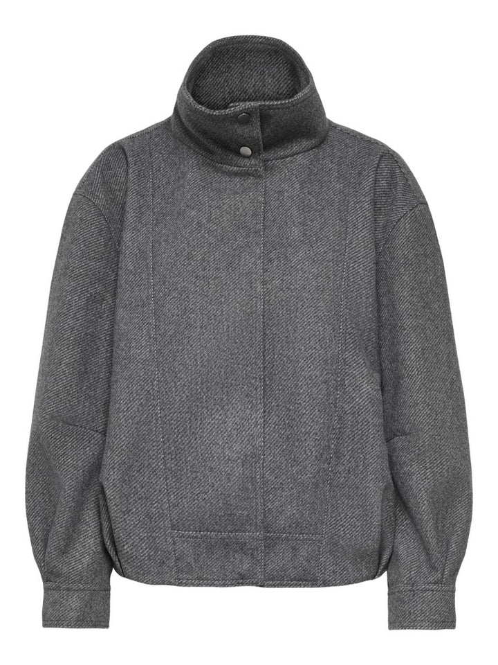 Onlasta High Collar Bomber Jacket Otw - Grijs