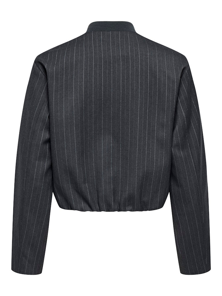 Onlaggie Life L/s Pinstripe Bomber Tlr - Grijs Dessin