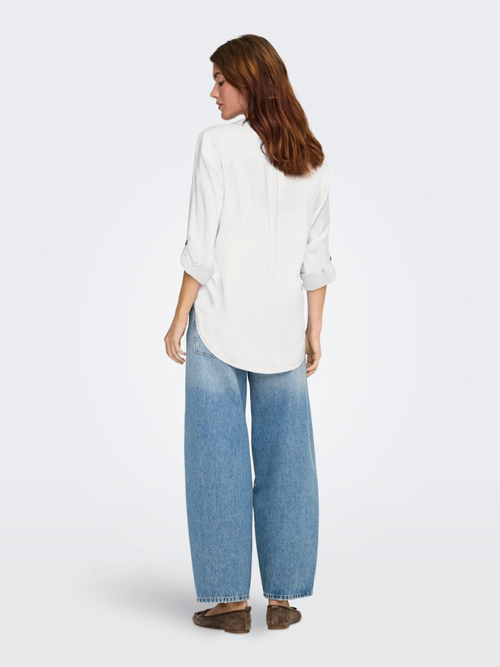 Jdylaurel Life L/s Shirt Wvn Dia - Wit