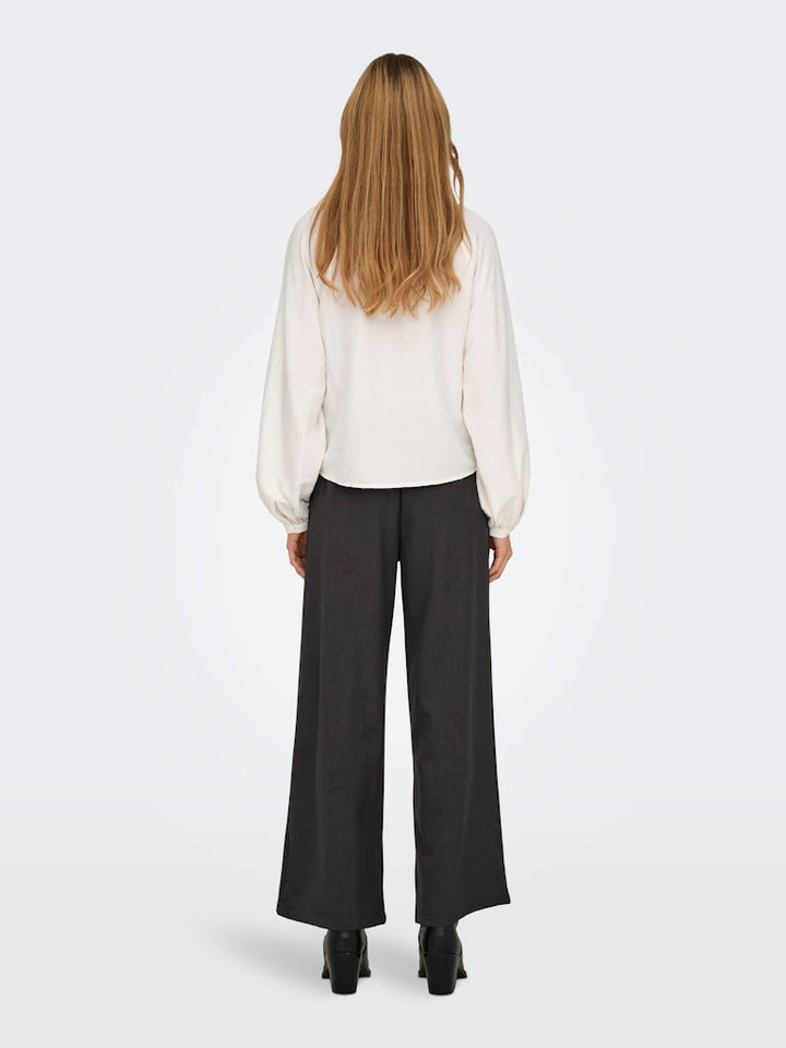 Jdyloli L/s Lace Shirt Wvn Dia - Off-white