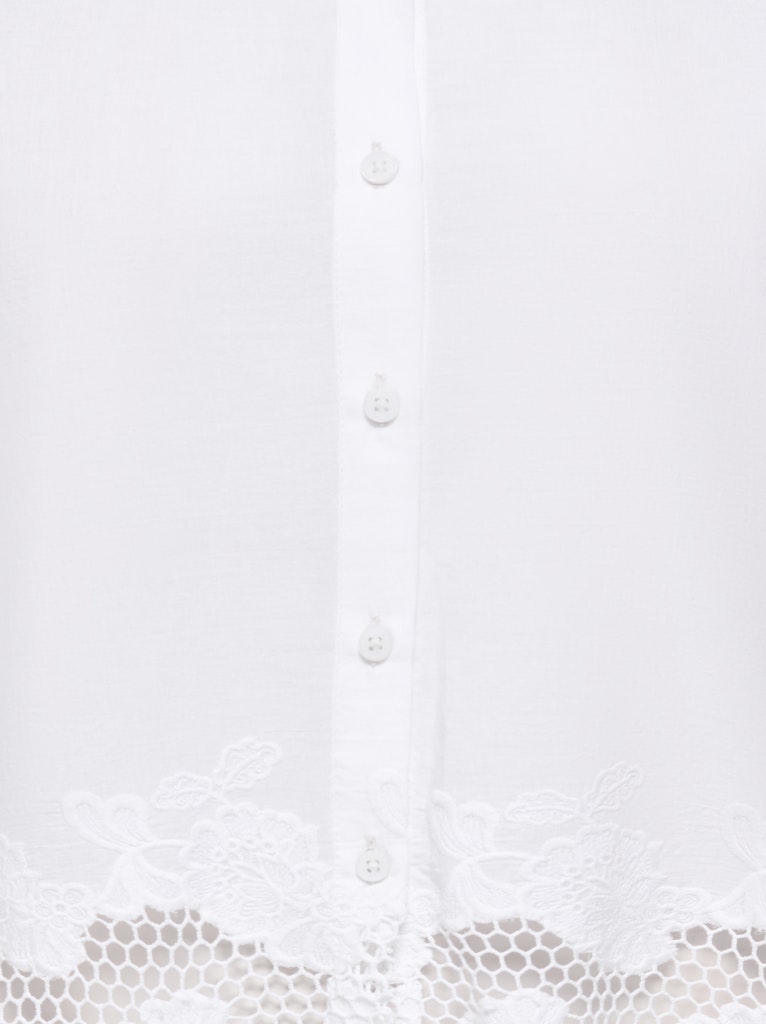 Jdysvea 2/4 Emb Shirt Wvn Exp - Off-white
