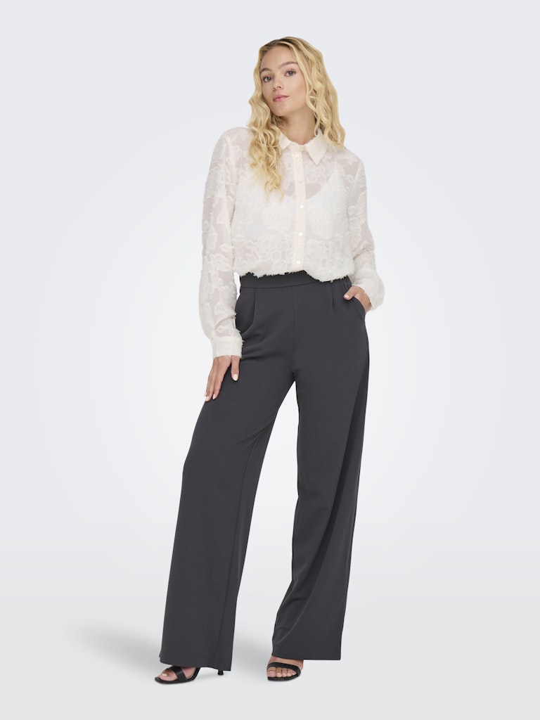 Jdymaia L/s Shirt Wvn - Ecru