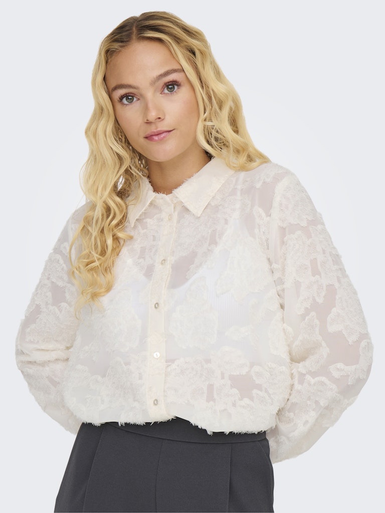 Jdymaia L/s Shirt Wvn - Ecru