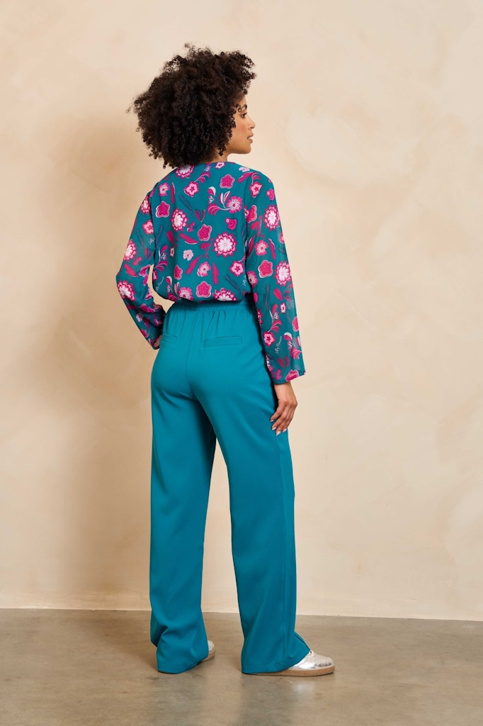 Blouse Meva - Groen Dessin