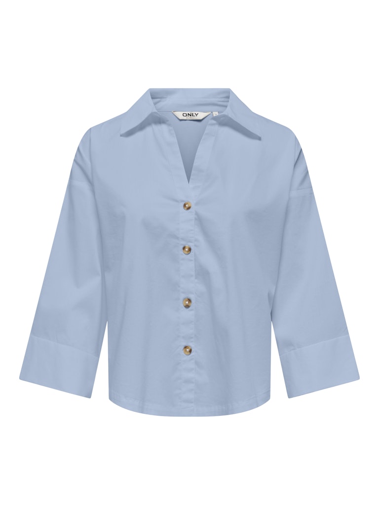Onlsaki Bersa 3/4 Shirt Cc Wvn - Lichtblauw