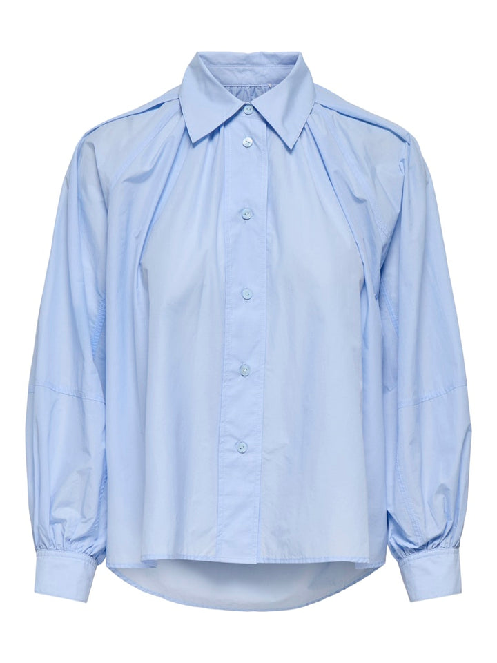 Onlriver Ls Shirt Ox Wvn - Lichtblauw