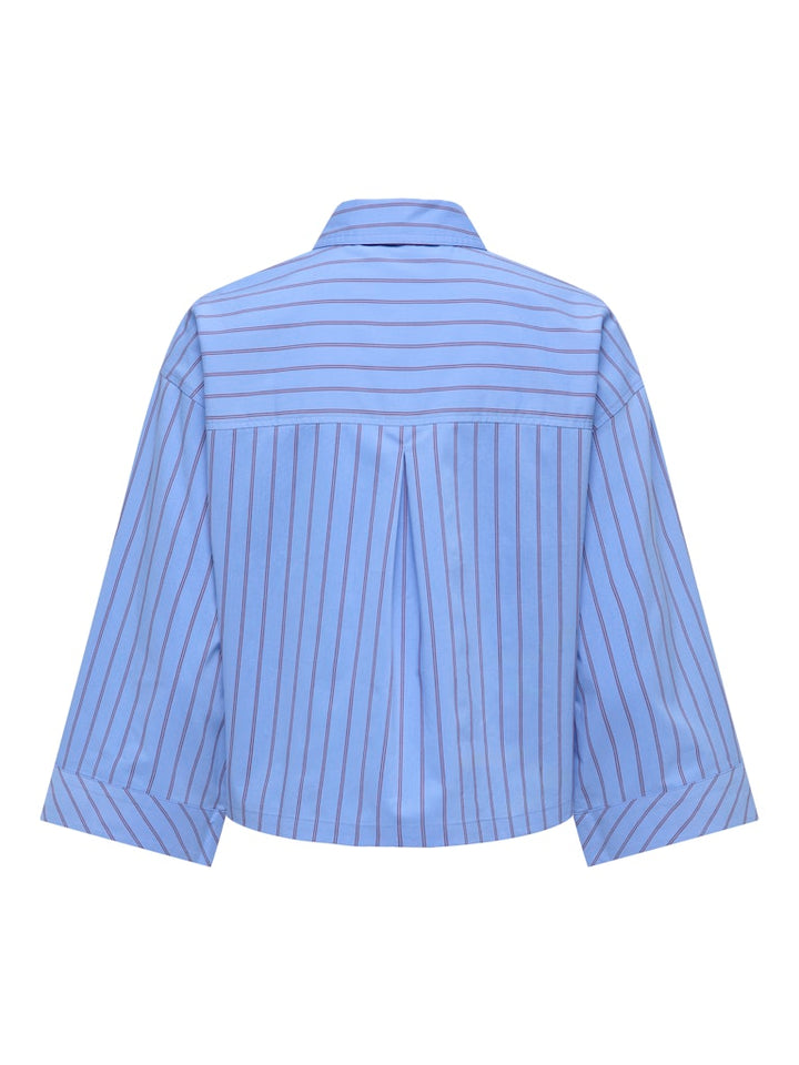 Jdymio 7/8 Boxy Shirt Wvn - Blauw Dessin