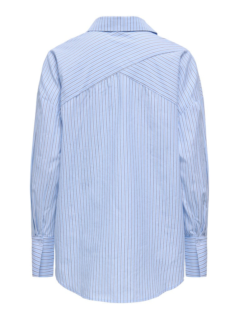 Onloregon Assy L/s Shirt Wvn - Blauw Dessin