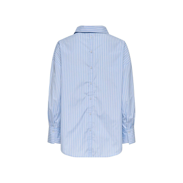 Onloregon Alva Ls Back Btn Shirt Wvn - Blauw Dessin