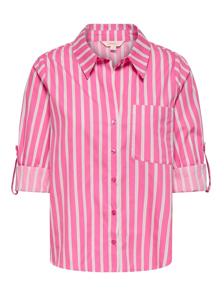 Onlzaylee L/s Shirt Cs Wvn - Fuchsia
