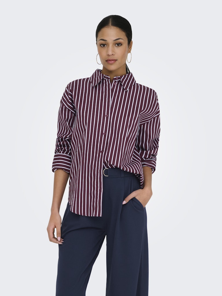 Jdyserena L/s Shirt Wvn Noos - Paars Dessin