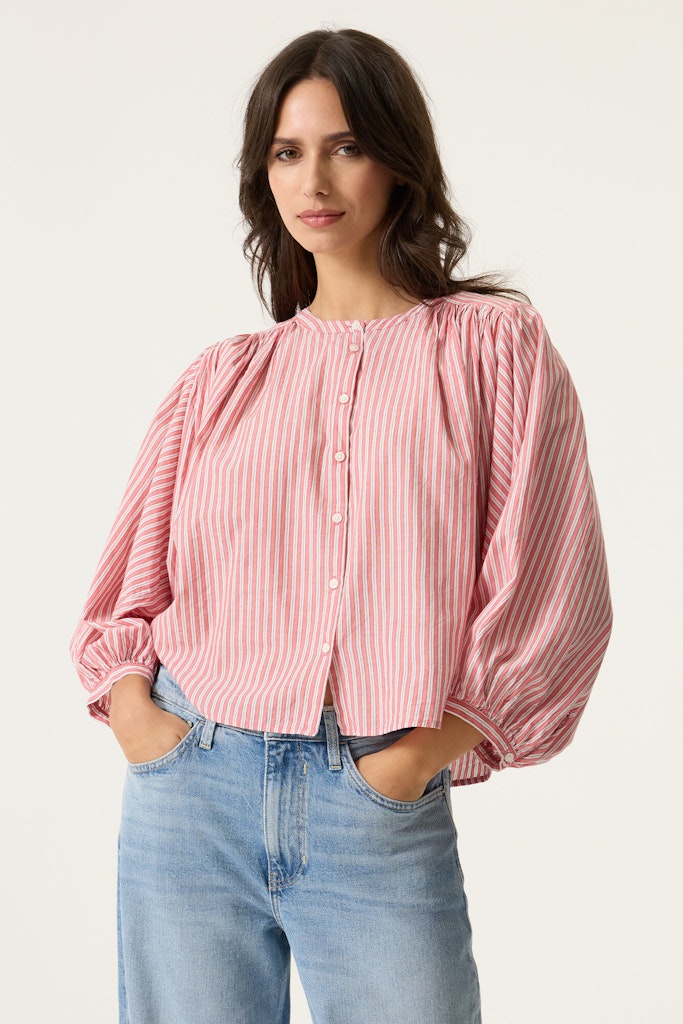 Blouse L/s - Roze Dessin