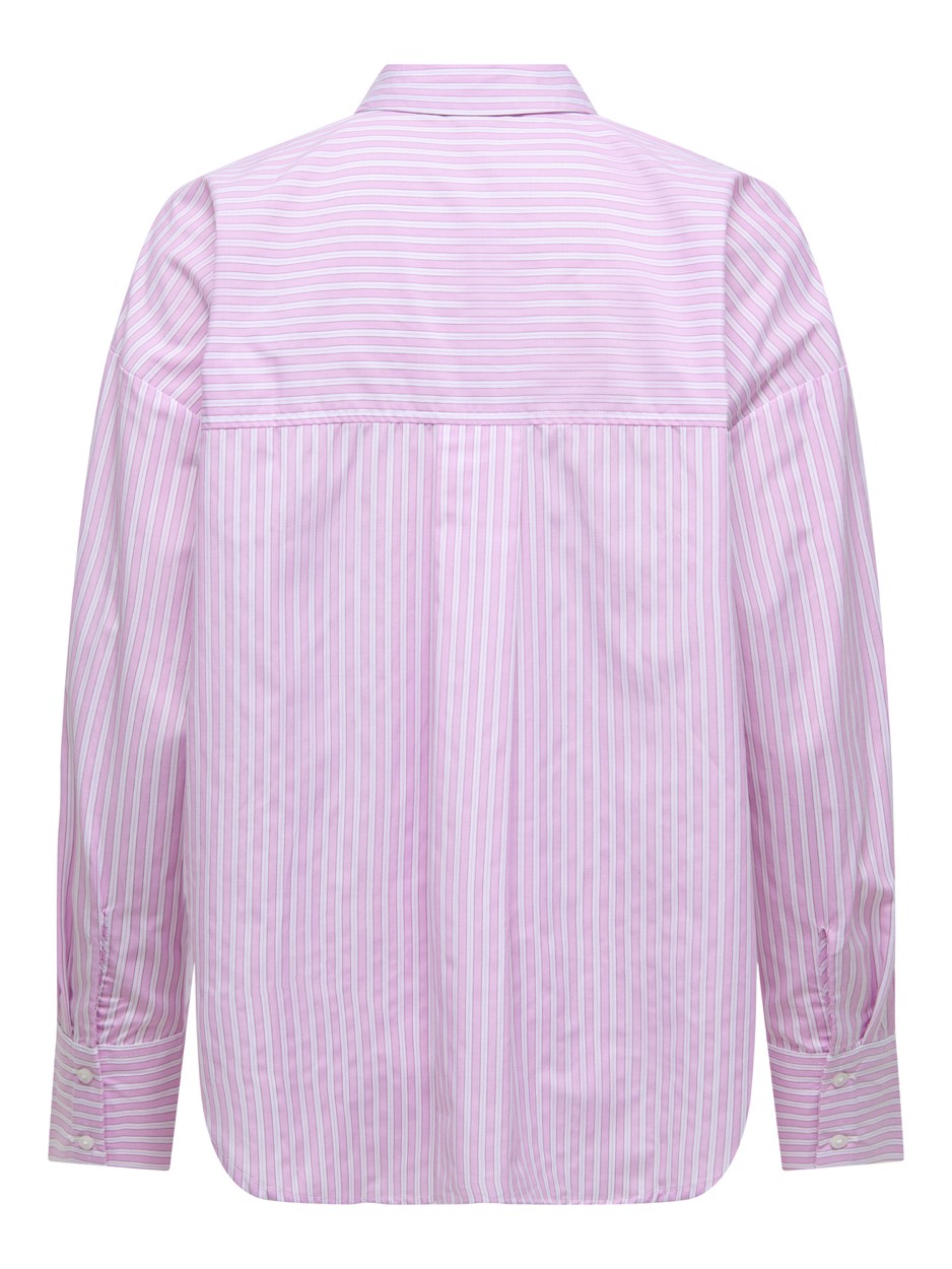 Jdynelly L/s Loose Striped Shirt  Wvn - Roze Dessin