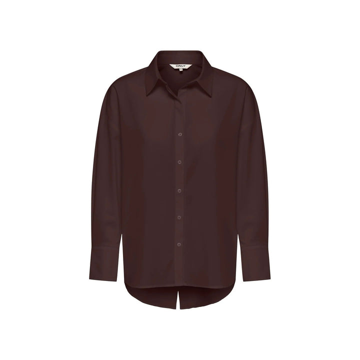 Onloregon Alva Ls Back Btn Shirt Wvn - Bruin