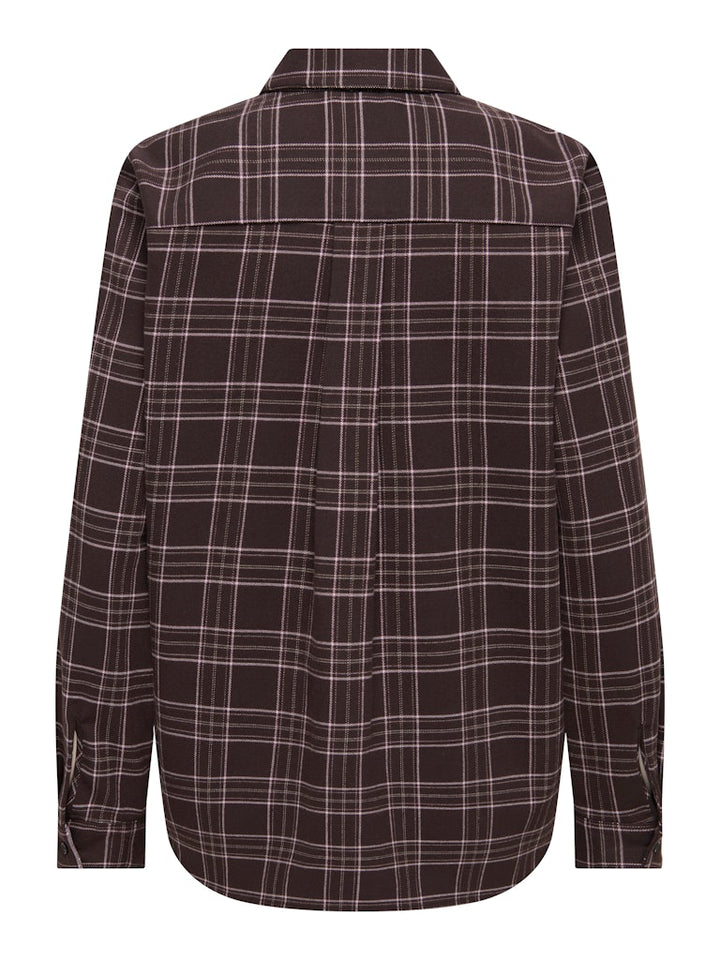Onlwren Check Shirt - Bruin Dessin