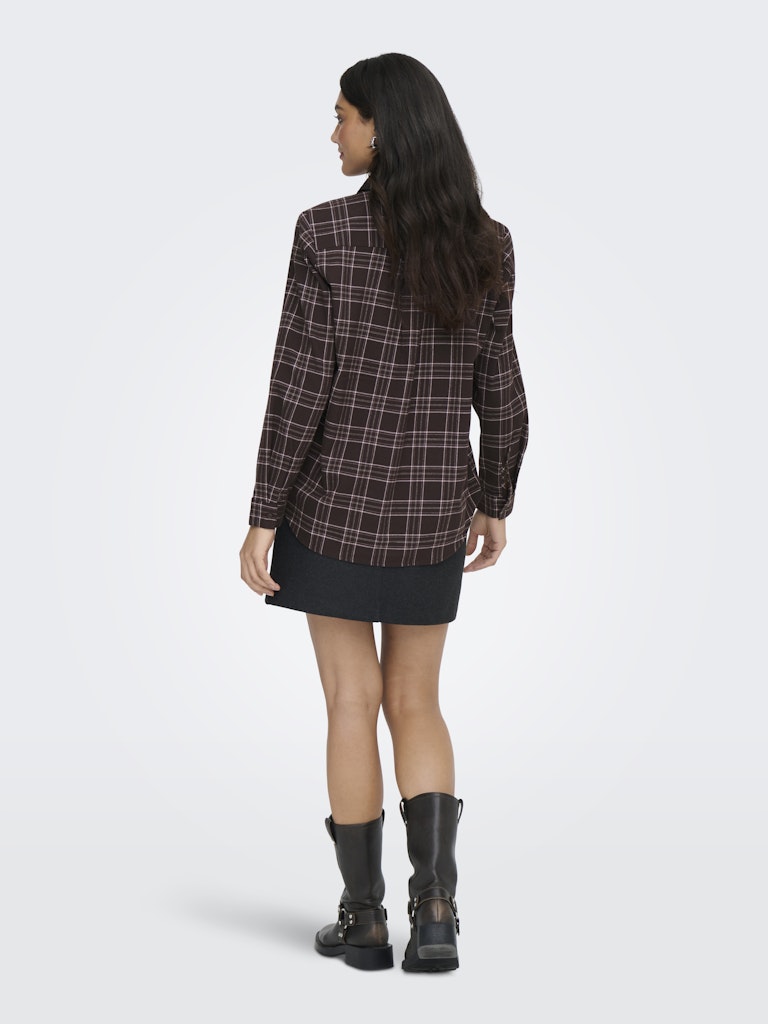 Onlwren Check Shirt - Bruin Dessin