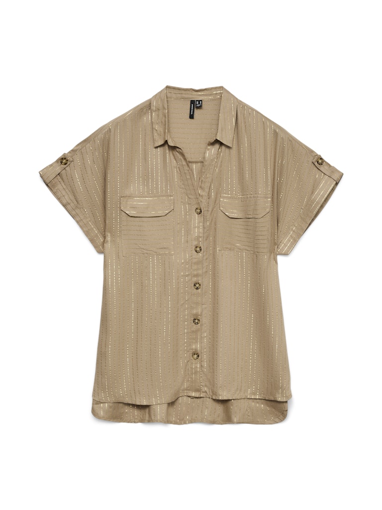 Vmbumpy Ss Shirt Aop Wvn Noos - Bruin Dessin