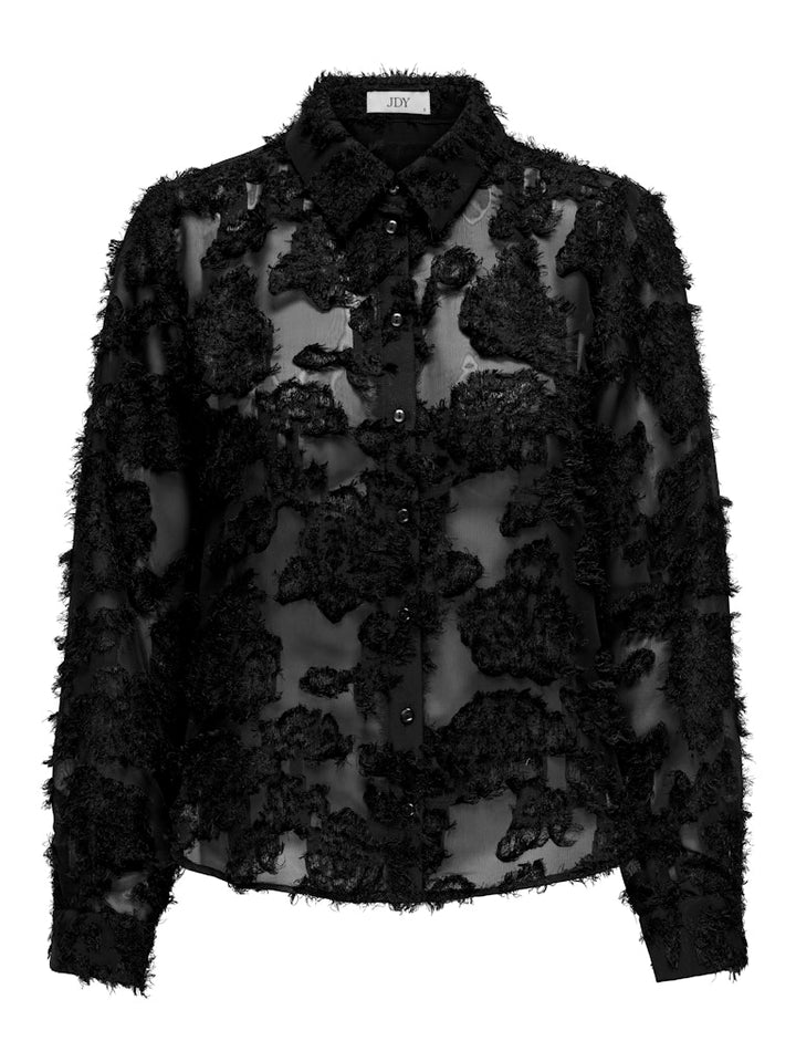 Jdymaia L/s Shirt Wvn - Zwart