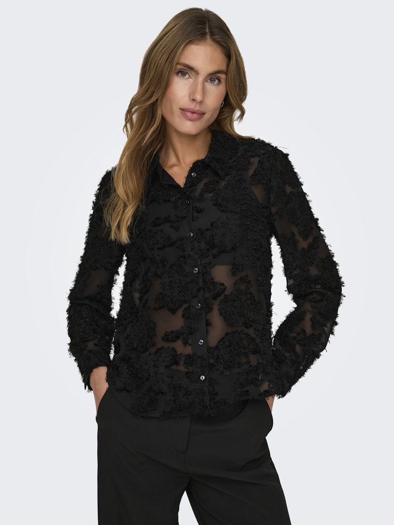 Jdymaia L/s Shirt Wvn - Zwart