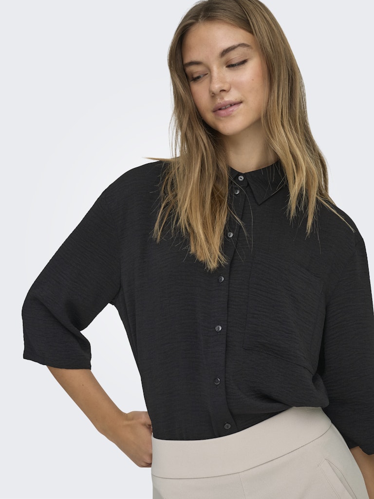 Jdydivya 3/4 Loose Shirt Wvn Noos - Zwart