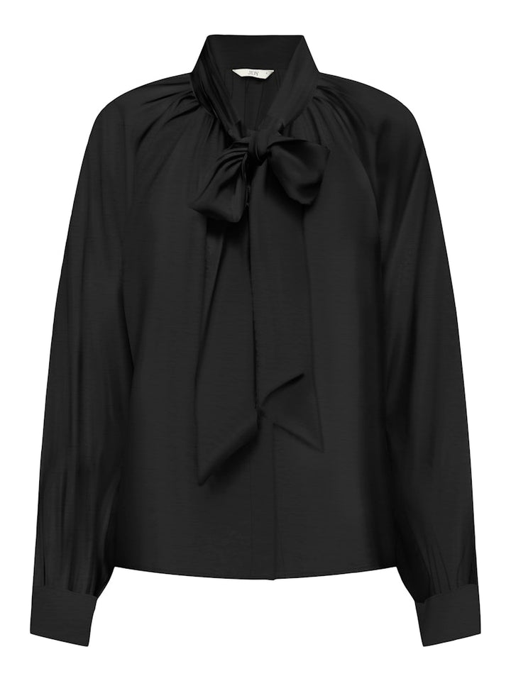 Jdybeatrice Life L/s Bow Shirt Wvn - Zwart