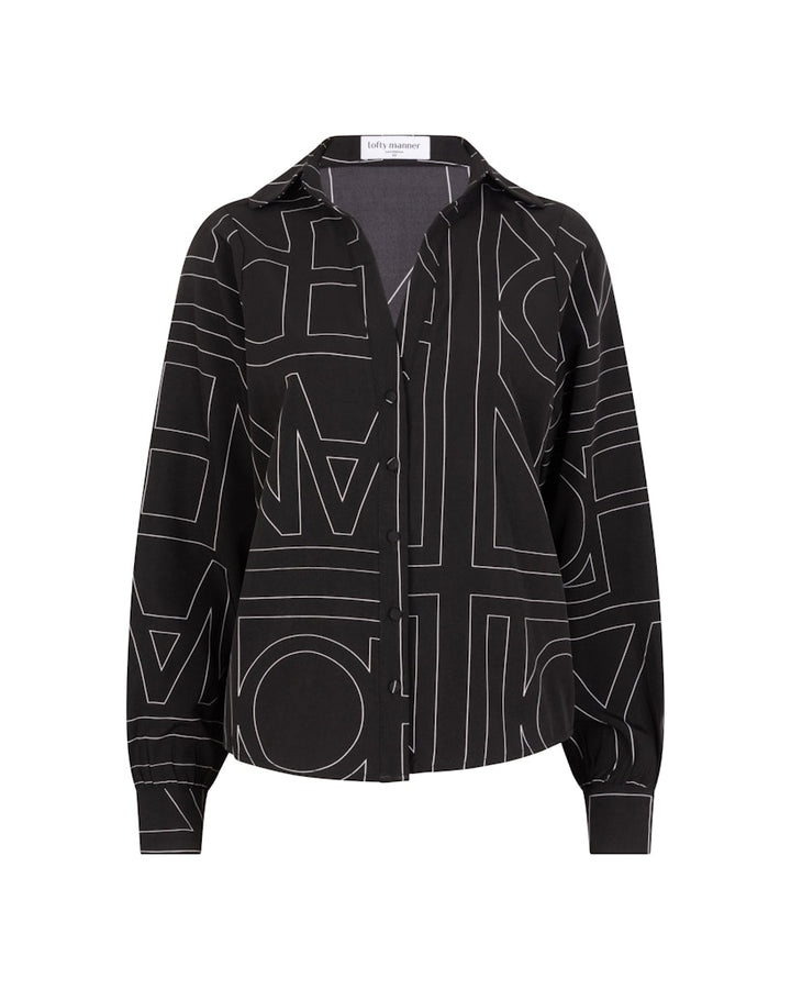 Blouse Eve - Zwart Dessin