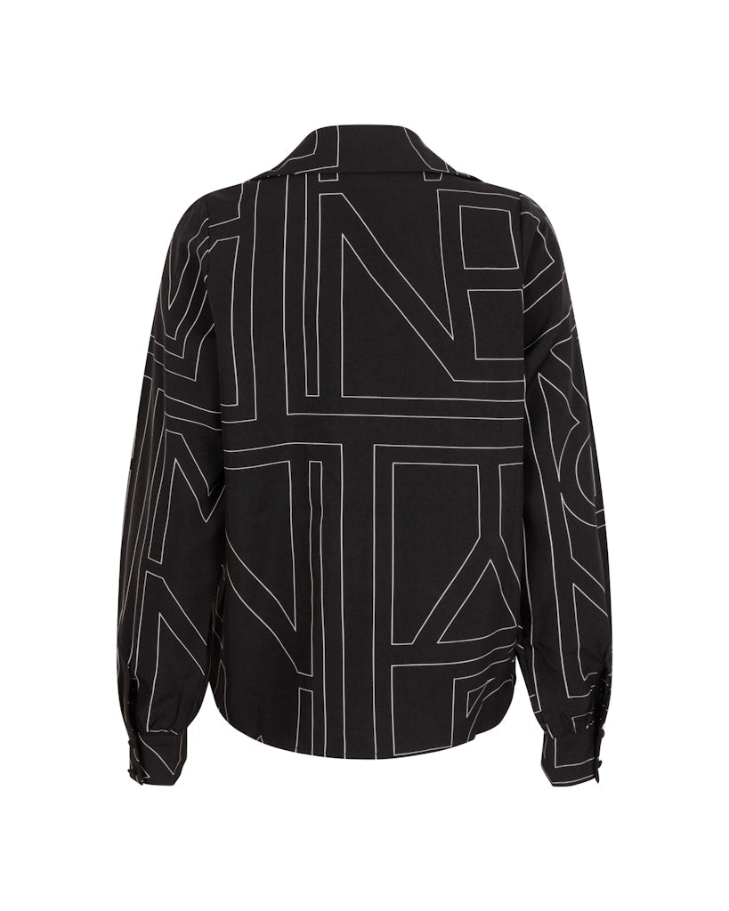 Blouse Eve - Zwart Dessin