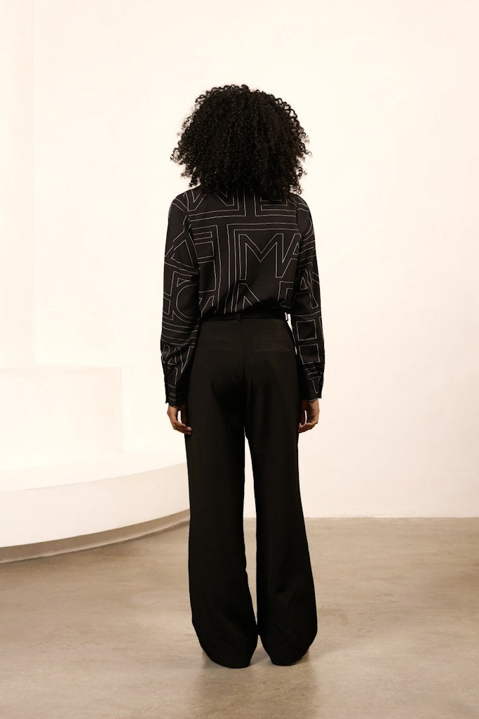 Blouse Eve - Zwart Dessin