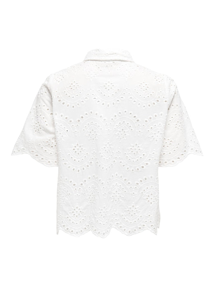 Onlvalais S/s Shirt Wvn Noos - Off-white
