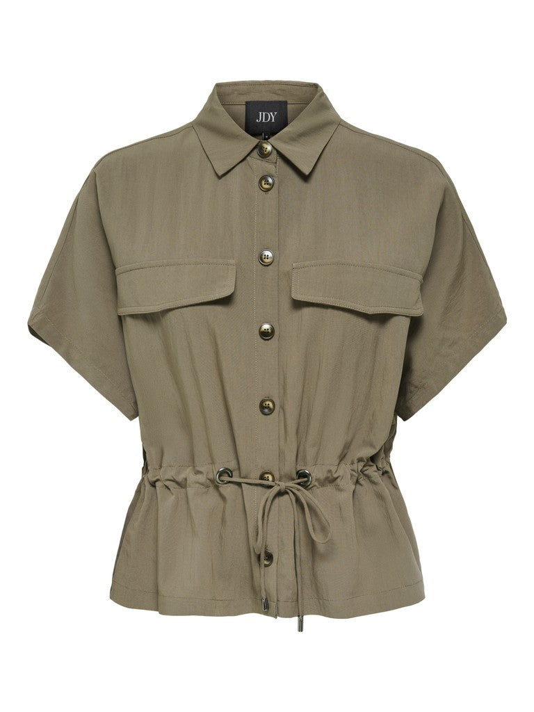 Jdylaya S/s Utility Shirt Wvn Exp - Kaki