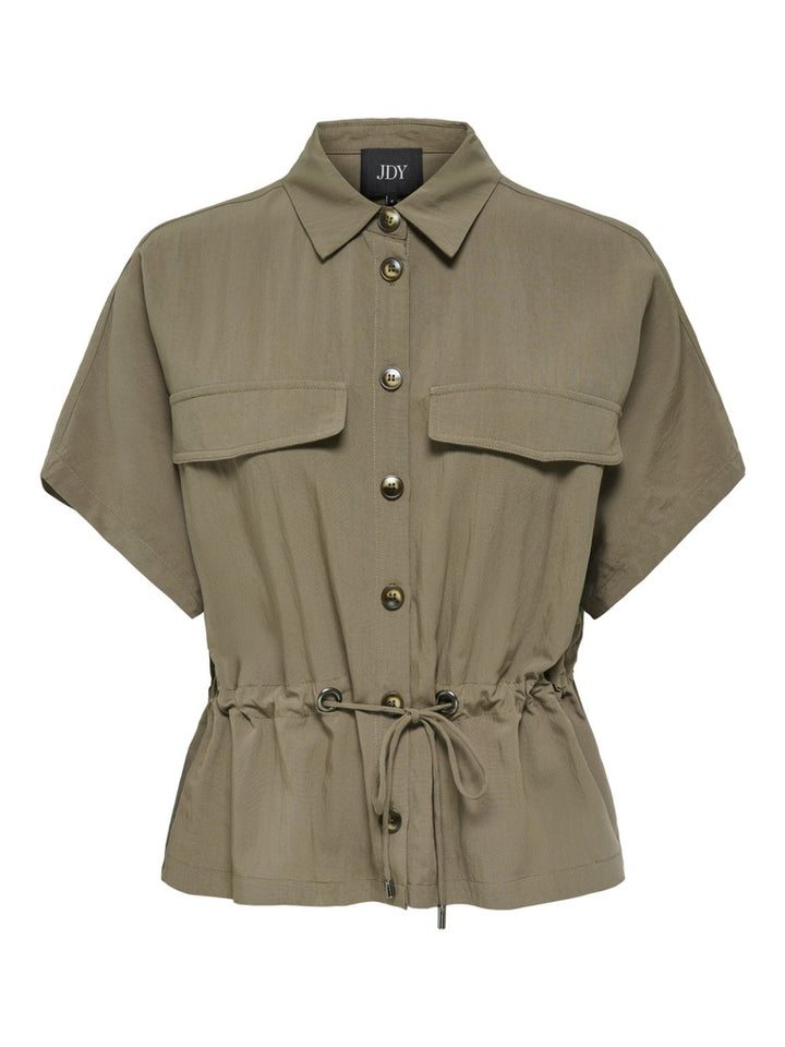 Jdylaya S/s Utility Shirt Wvn Exp - Kaki